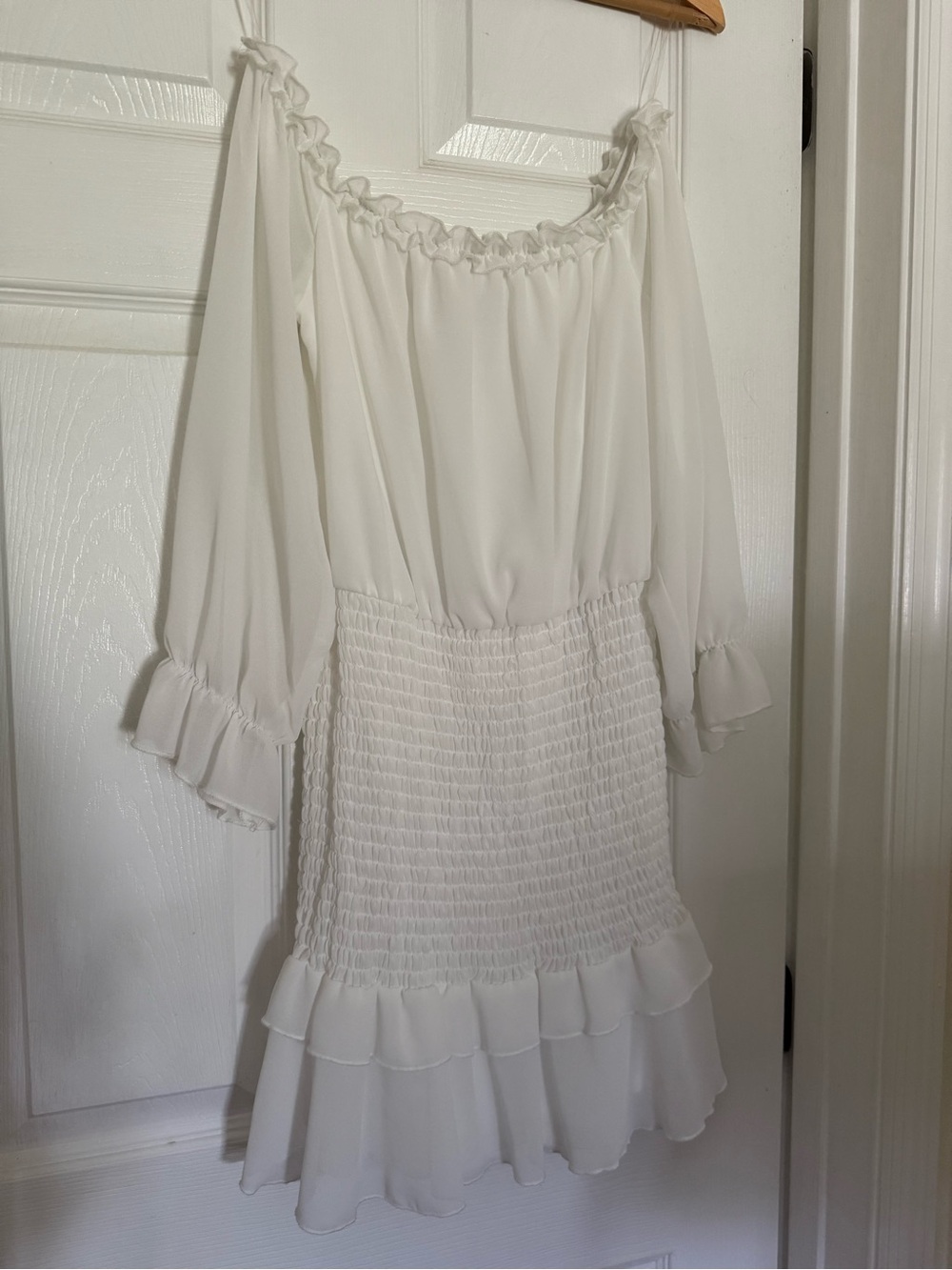 Peach Love California White Mini Dress